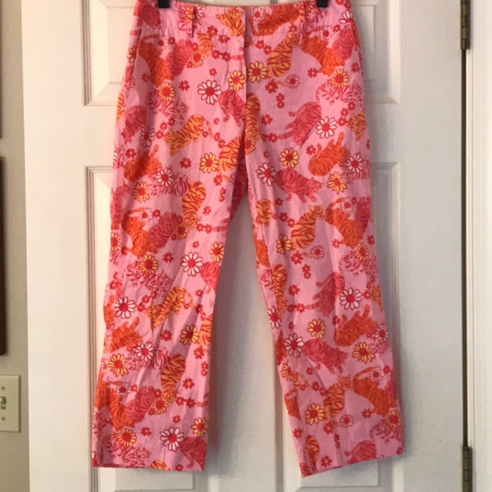 Lilly Pulitzer Crops- Tango Tigers Pattern